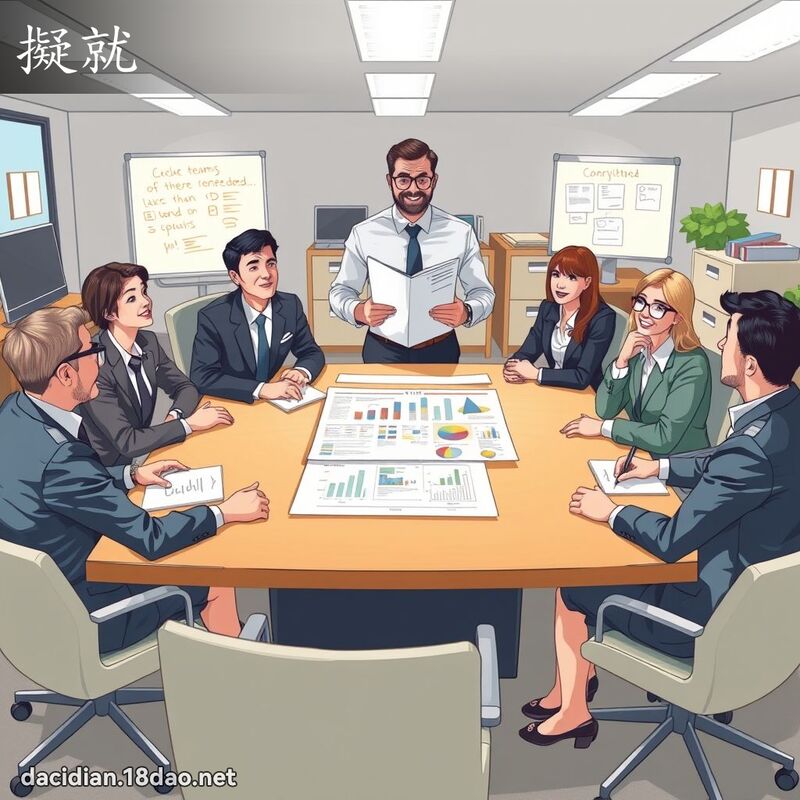 擬就 - 國語大辭典配圖