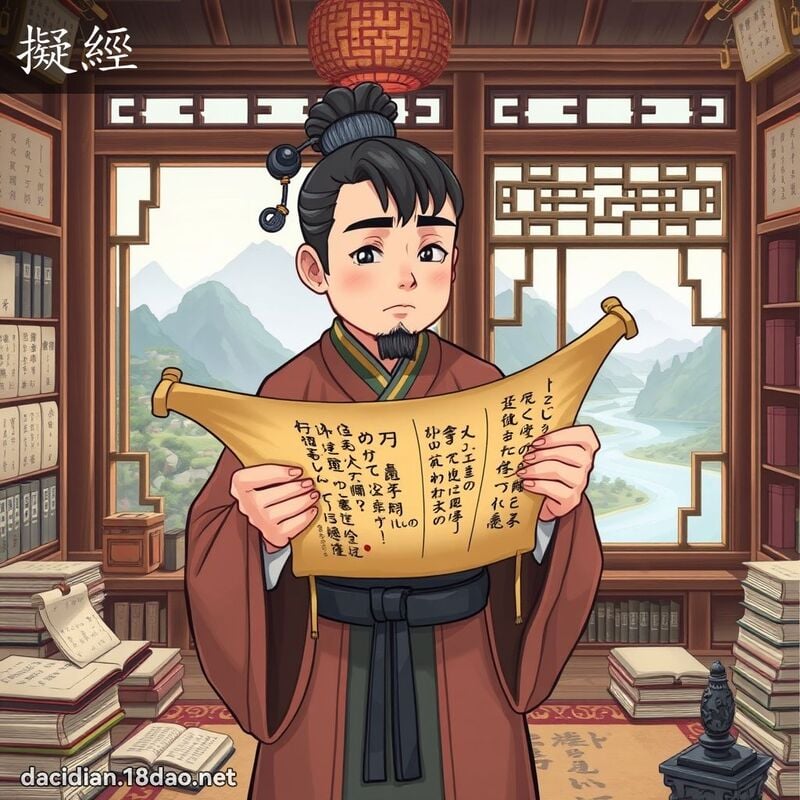 擬經 - 國語大辭典配圖