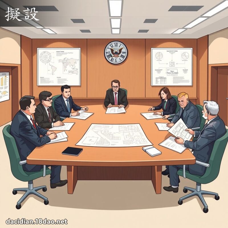 擬設 - 國語大辭典配圖