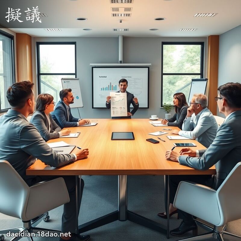 擬议 - 国语大辞典配图