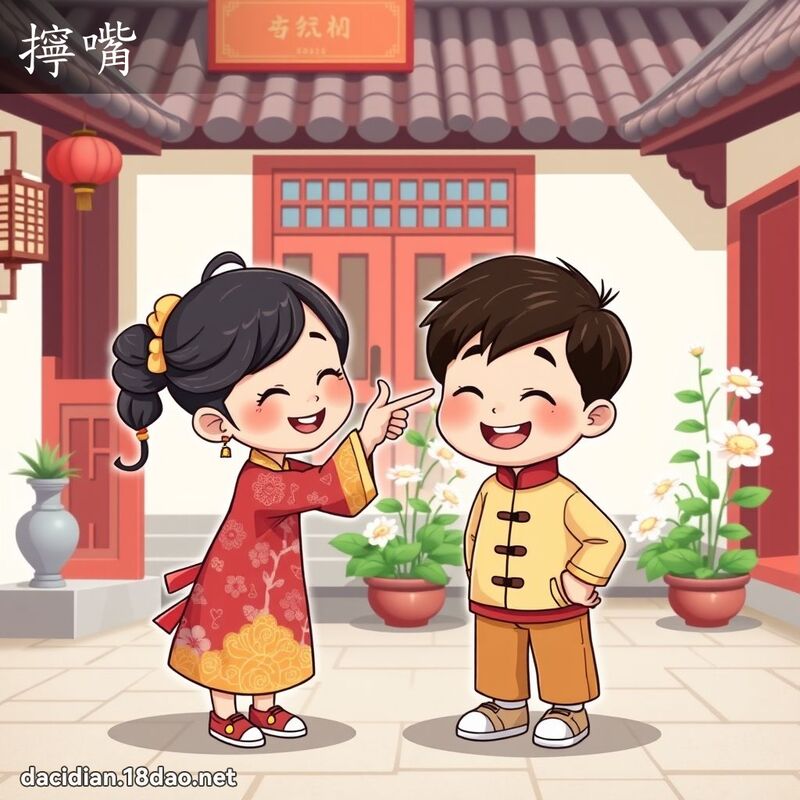 擰嘴 - 國語大辭典配圖