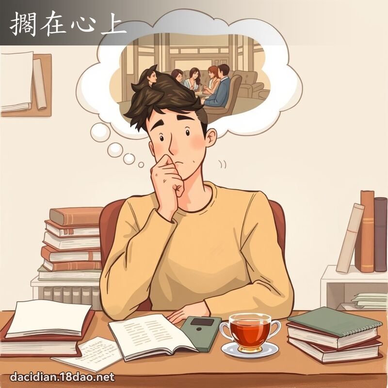 擱在心上 - 國語大辭典配圖