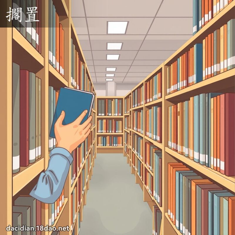 搁置 - 国语大辞典配图