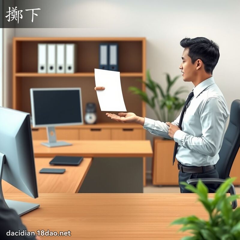 掷下 - 国语大辞典配图