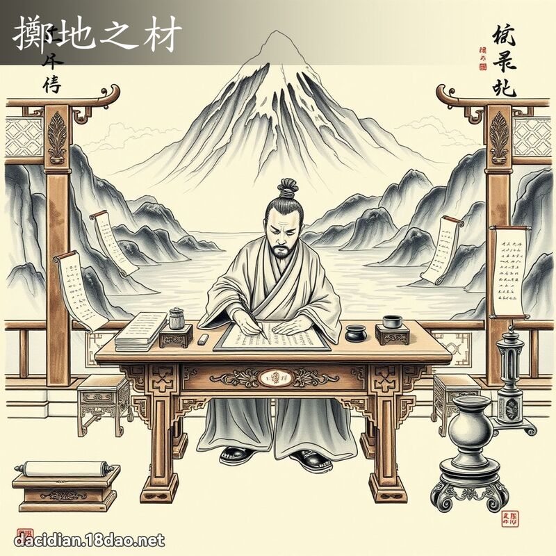 擲地之材 - 國語大辭典配圖