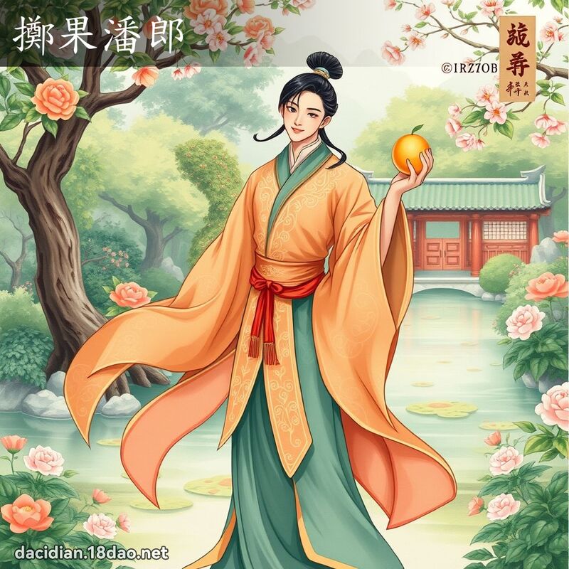 掷果潘郎 - 国语大辞典配图