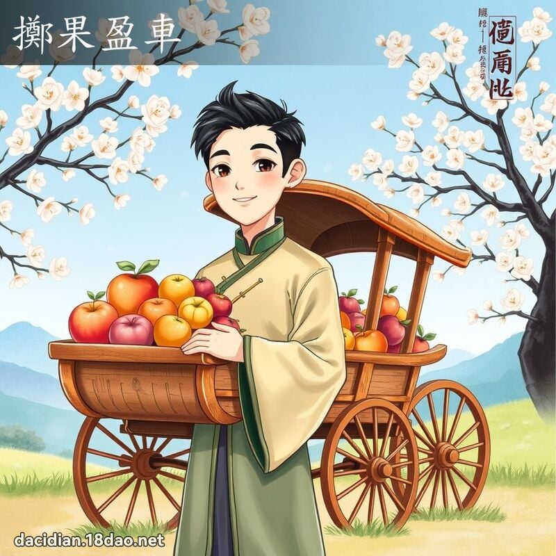 擲果盈車 - 國語大辭典配圖
