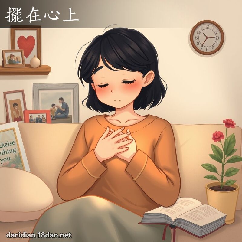 擺在心上 - 國語大辭典配圖