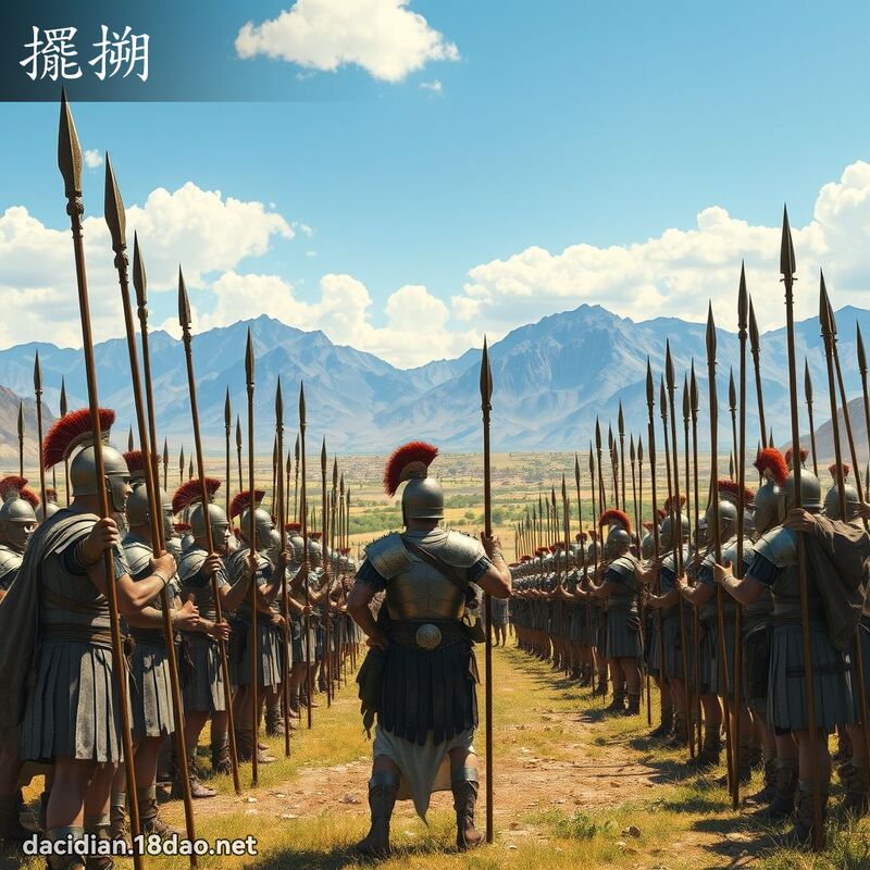 摆搠 - 国语大辞典配图