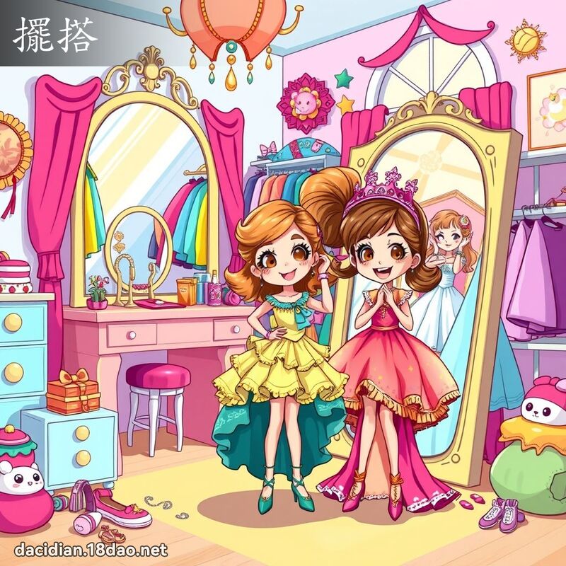 擺搭 - 國語大辭典配圖