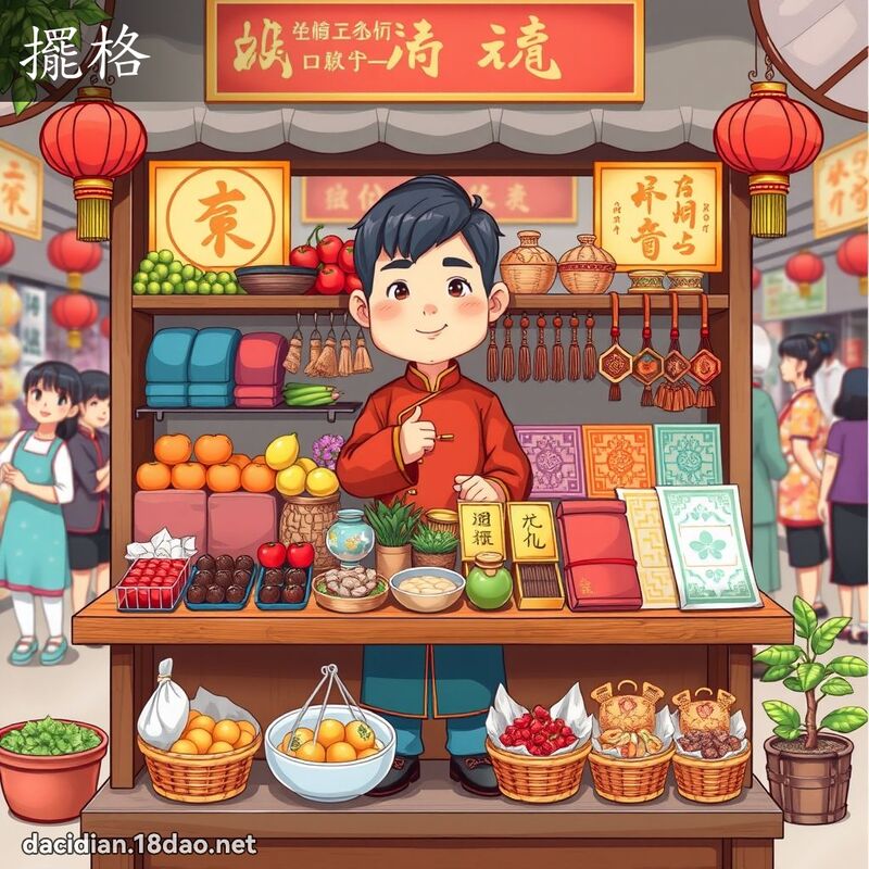 摆格 - 国语大辞典配图