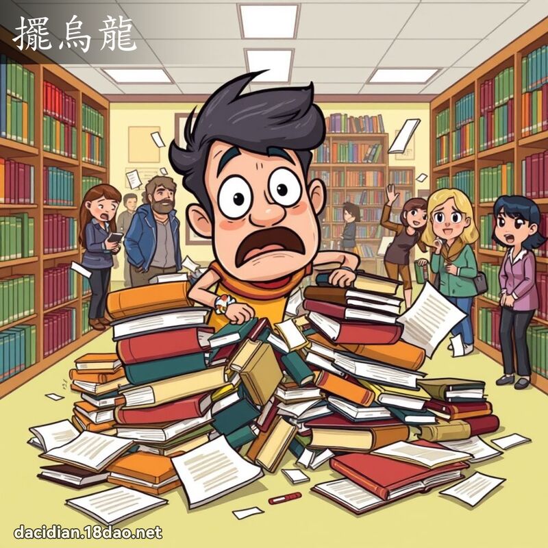 摆乌龙 - 国语大辞典配图