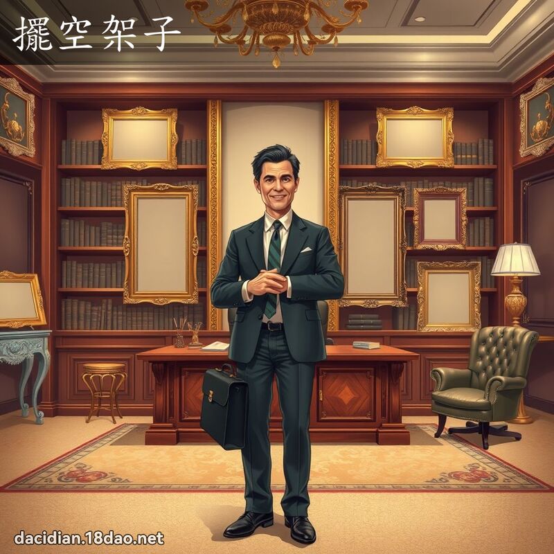 擺空架子 - 國語大辭典配圖