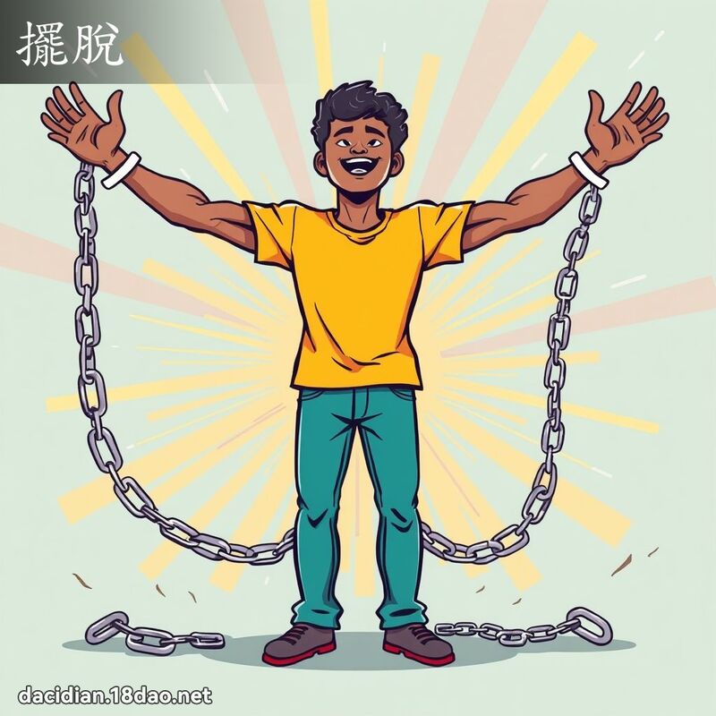 摆脱 - 国语大辞典配图