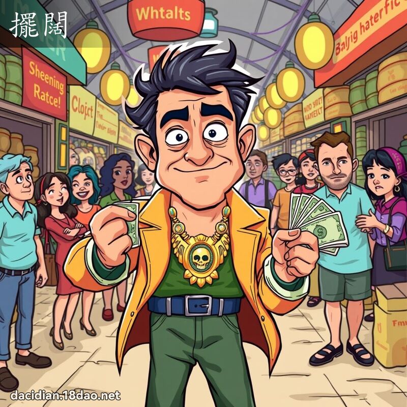 摆阔 - 国语大辞典配图