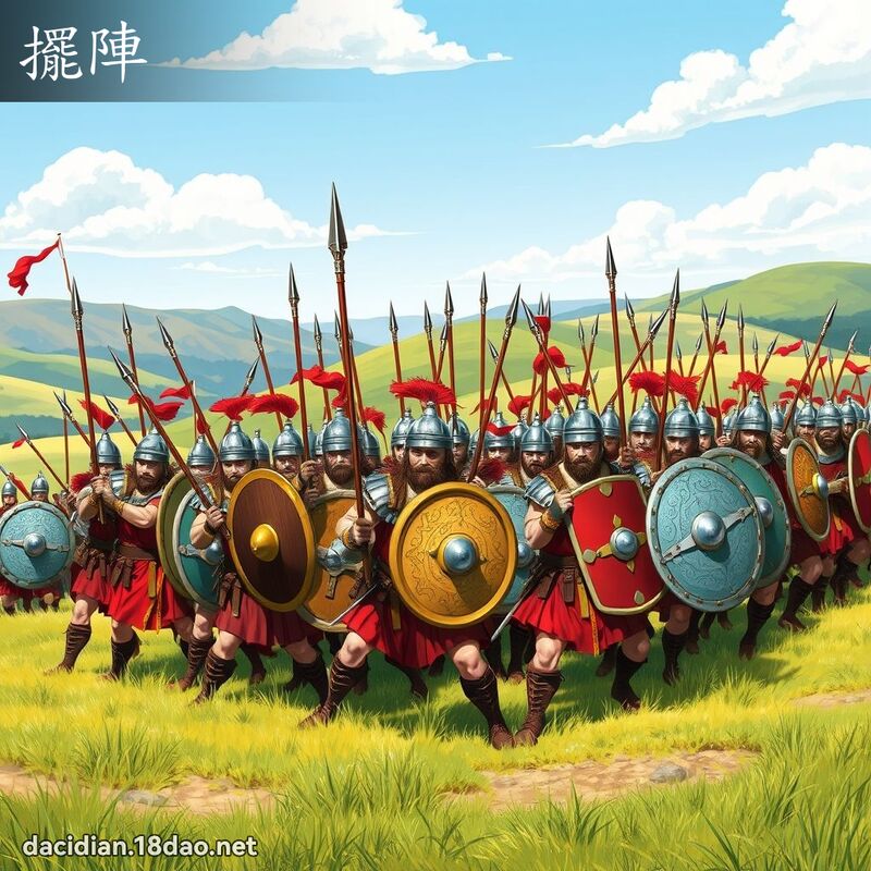 摆阵 - 国语大辞典配图