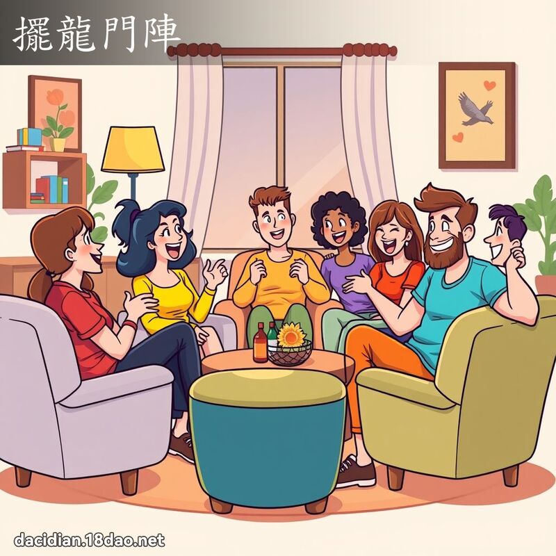 摆龙门阵 - 国语大辞典配图