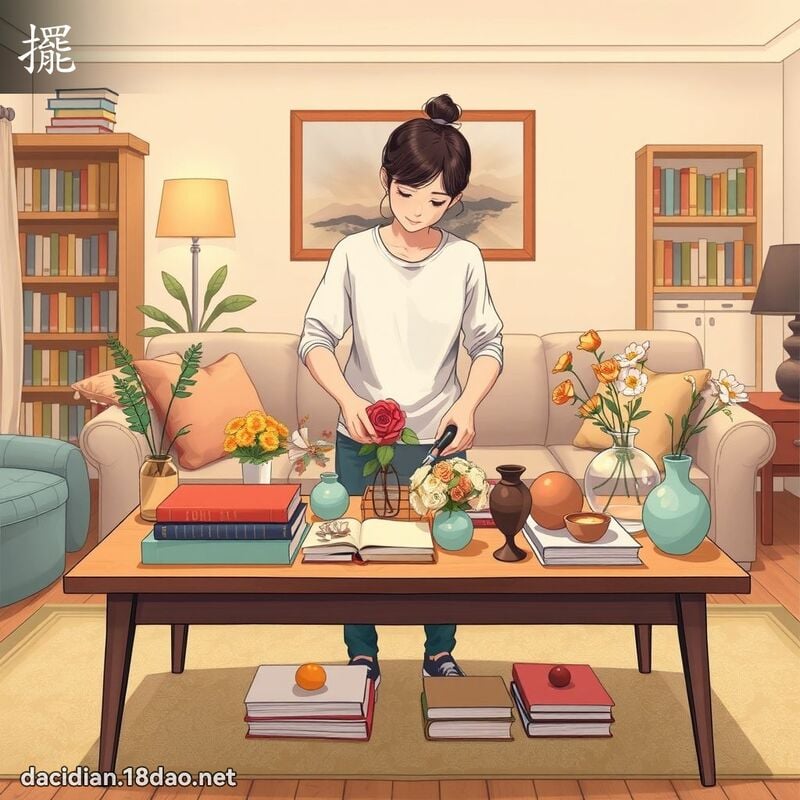 擺 - 國語大辭典配圖
