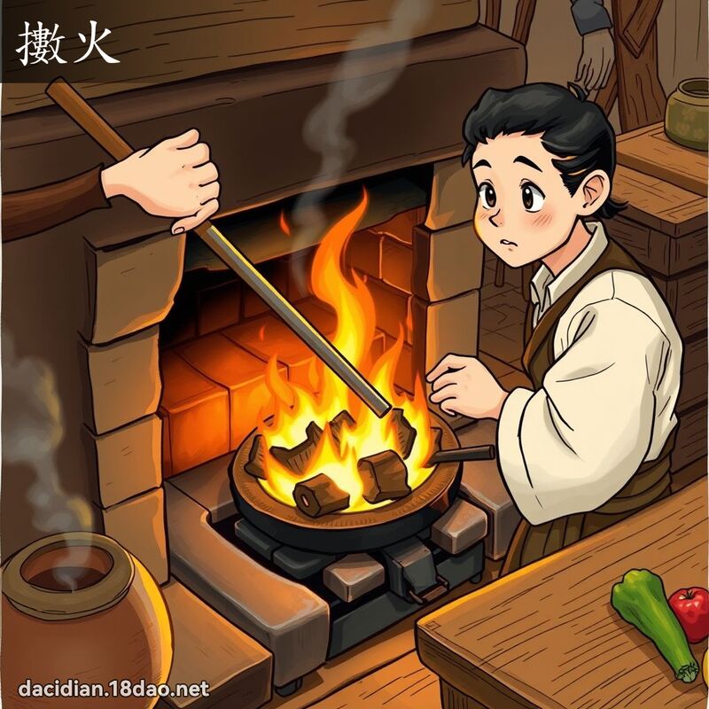擻火 - 國語大辭典配圖