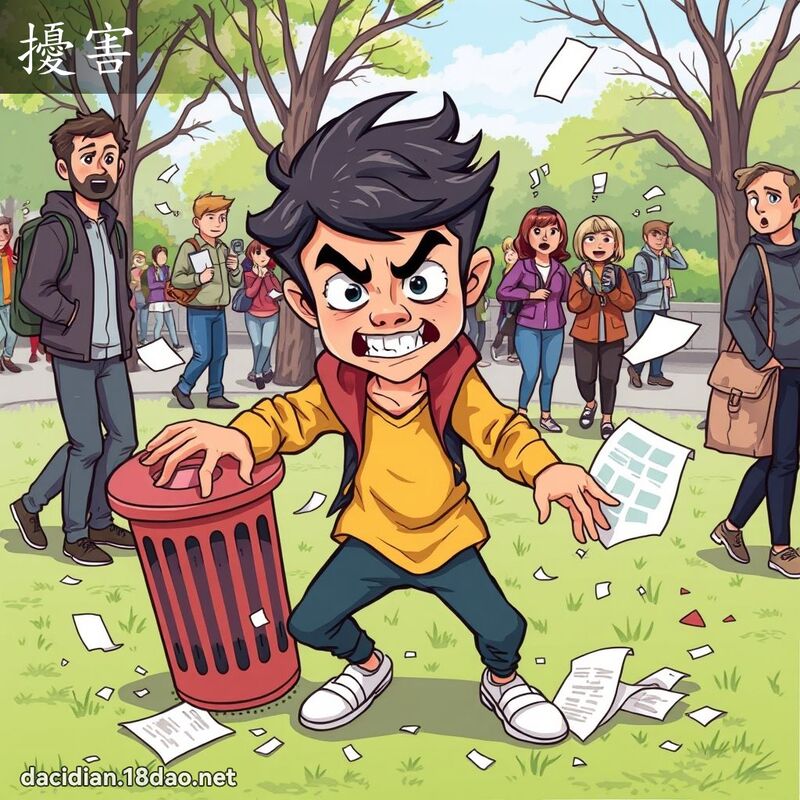 擾害 - 國語大辭典配圖
