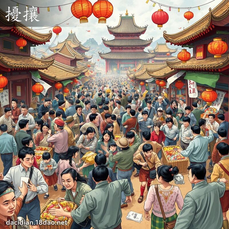 擾攘 - 國語大辭典配圖