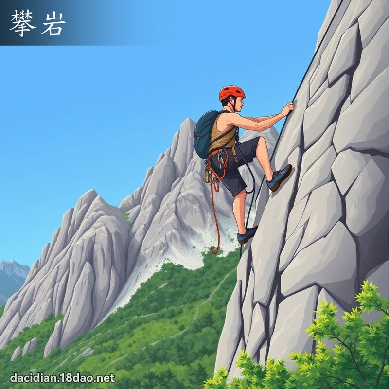 攀岩 - 國語大辭典配圖
