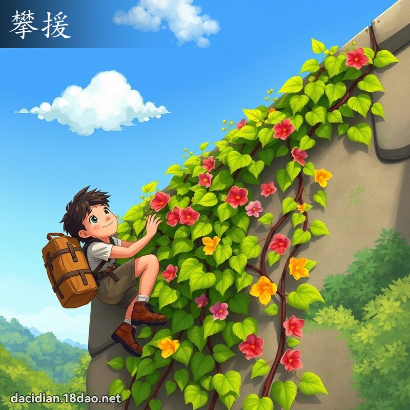 攀援 - 国语大辞典配图