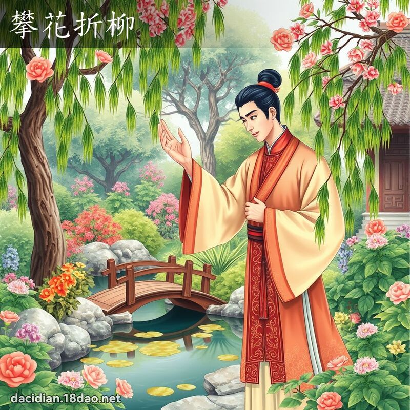 攀花折柳 - 國語大辭典配圖