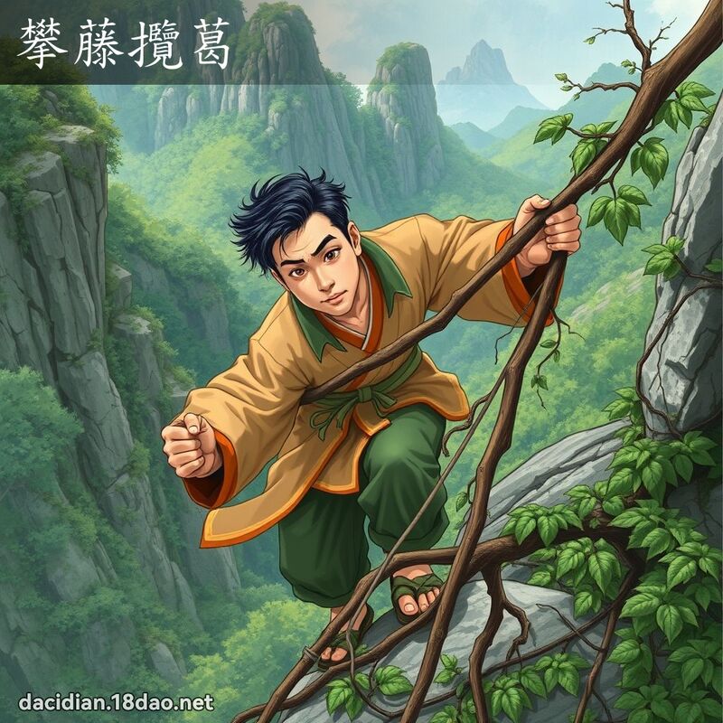 攀藤攬葛 - 國語大辭典配圖