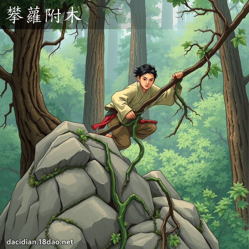 攀蘿附木 - 國語大辭典配圖