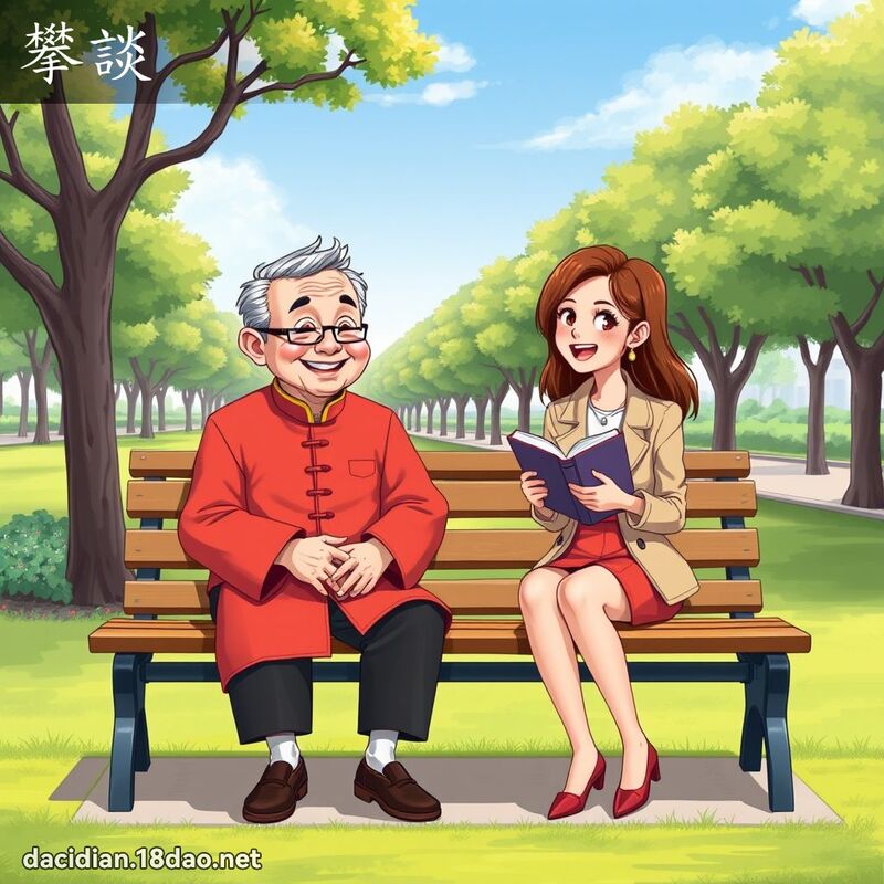 攀談 - 國語大辭典配圖