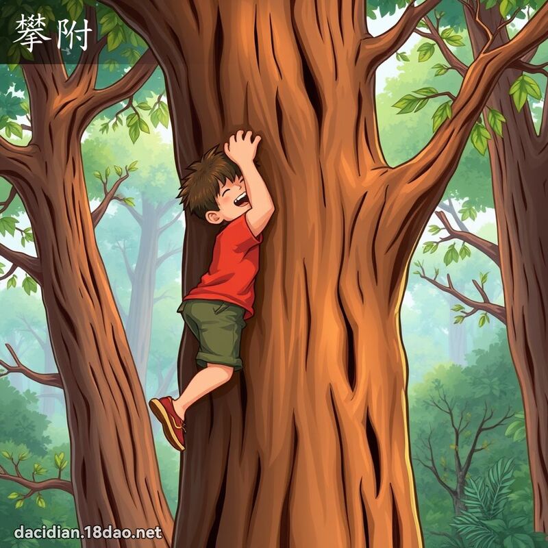 攀附 - 國語大辭典配圖