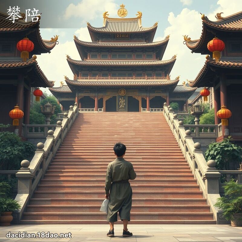 攀陪 - 國語大辭典配圖