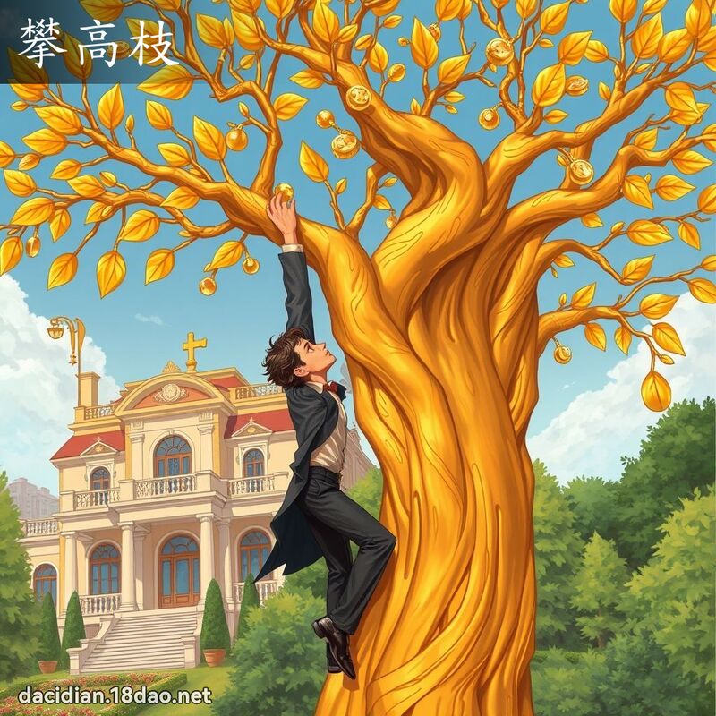 攀高枝 - 國語大辭典配圖