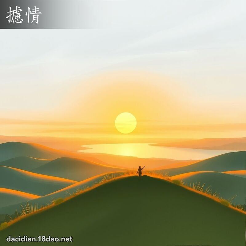 攄情 - 国语大辞典配图