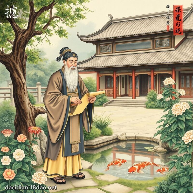攄 - 國語大辭典配圖