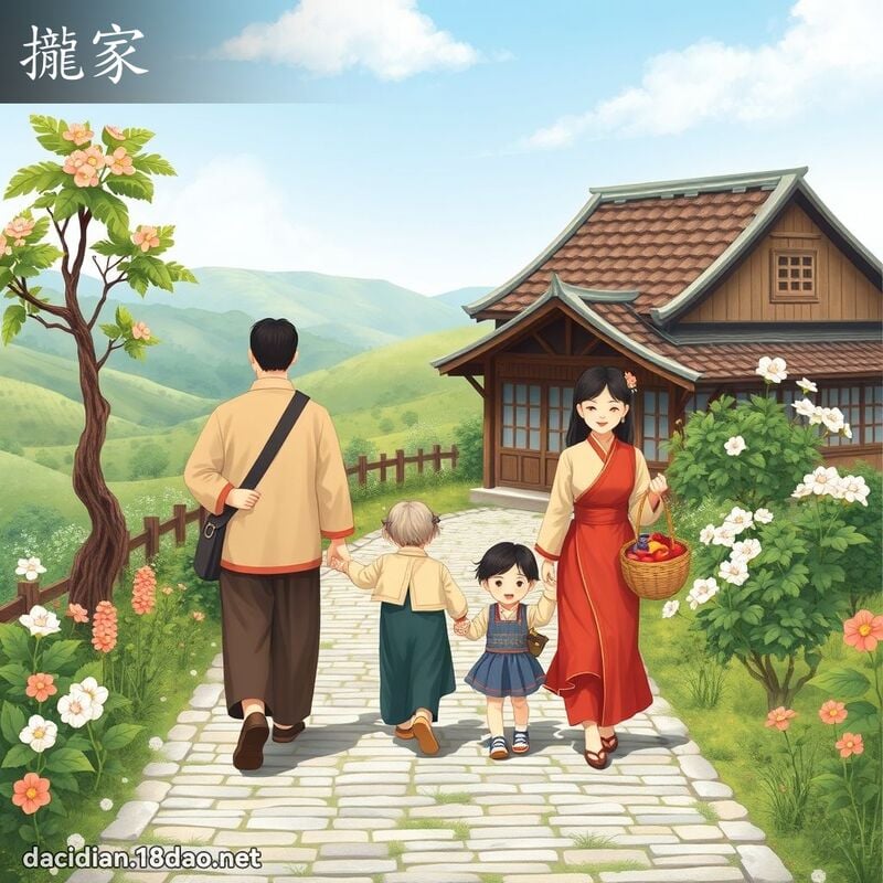 拢家 - 国语大辞典配图