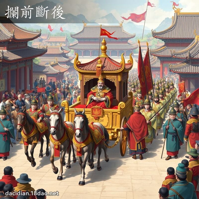 拦前断后 - 国语大辞典配图