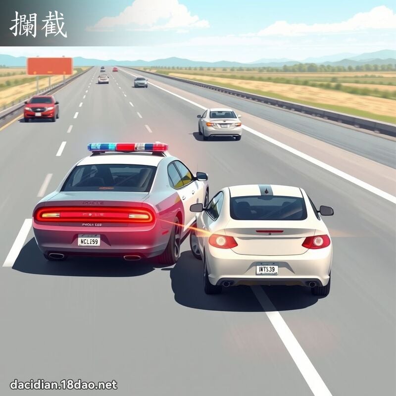 攔截 - 國語大辭典配圖