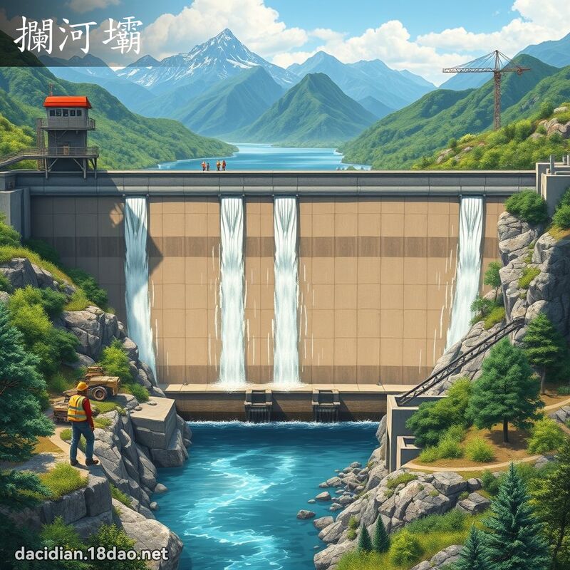 攔河壩 - 國語大辭典配圖