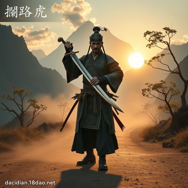 攔路虎 - 國語大辭典配圖