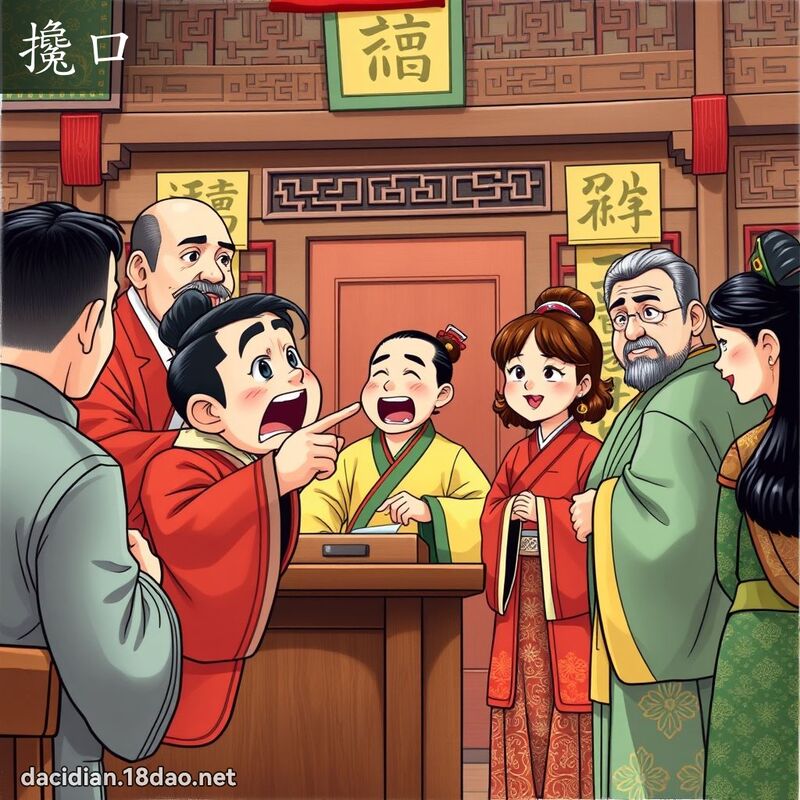 搀口 - 国语大辞典配图