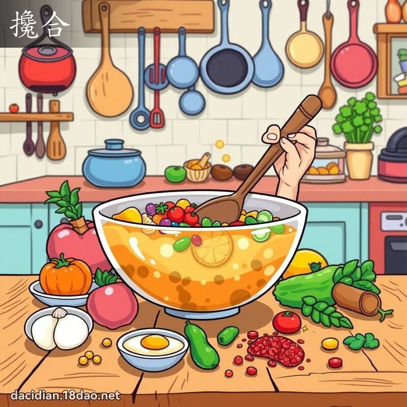 搀合 - 国语大辞典配图