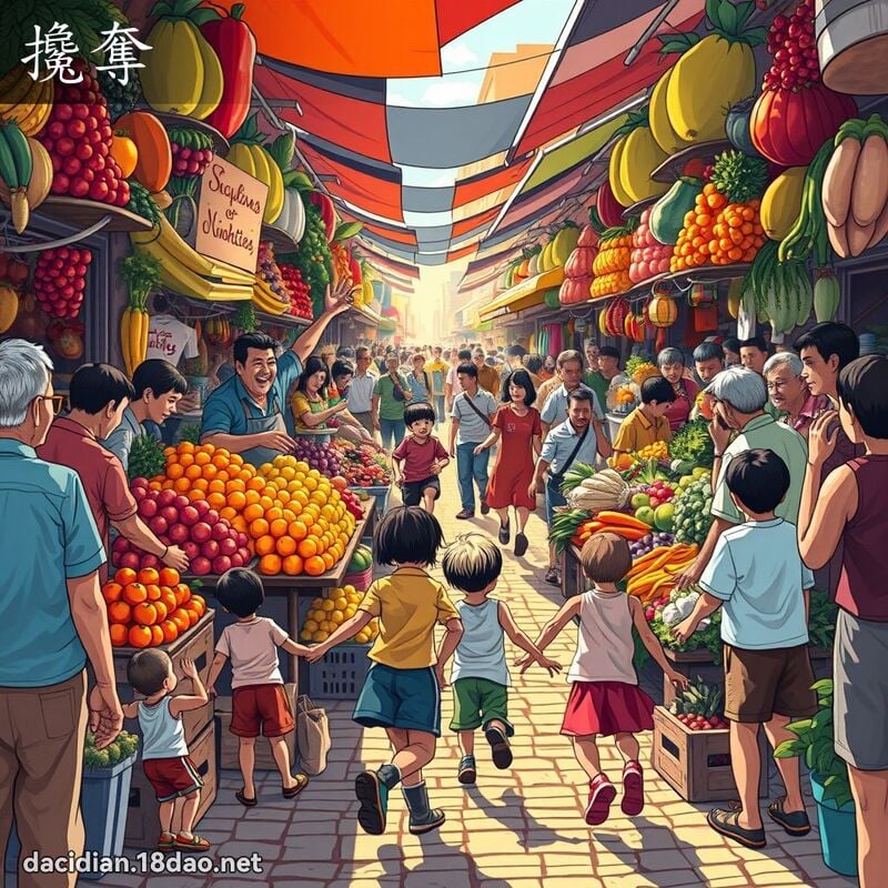 搀夺 - 国语大辞典配图