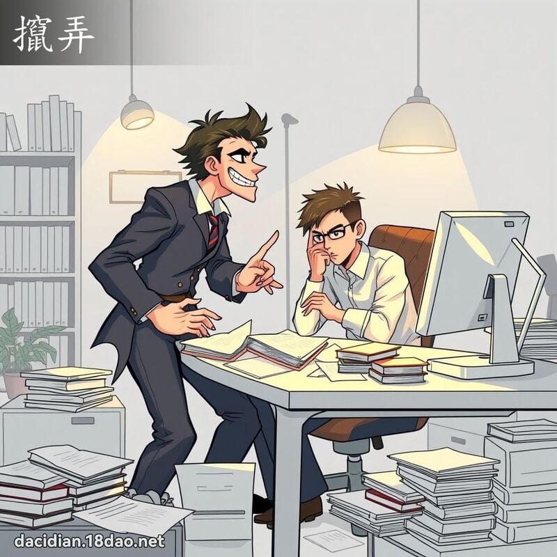 攛弄 - 國語大辭典配圖