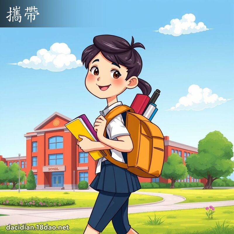 攜帶 - 國語大辭典配圖