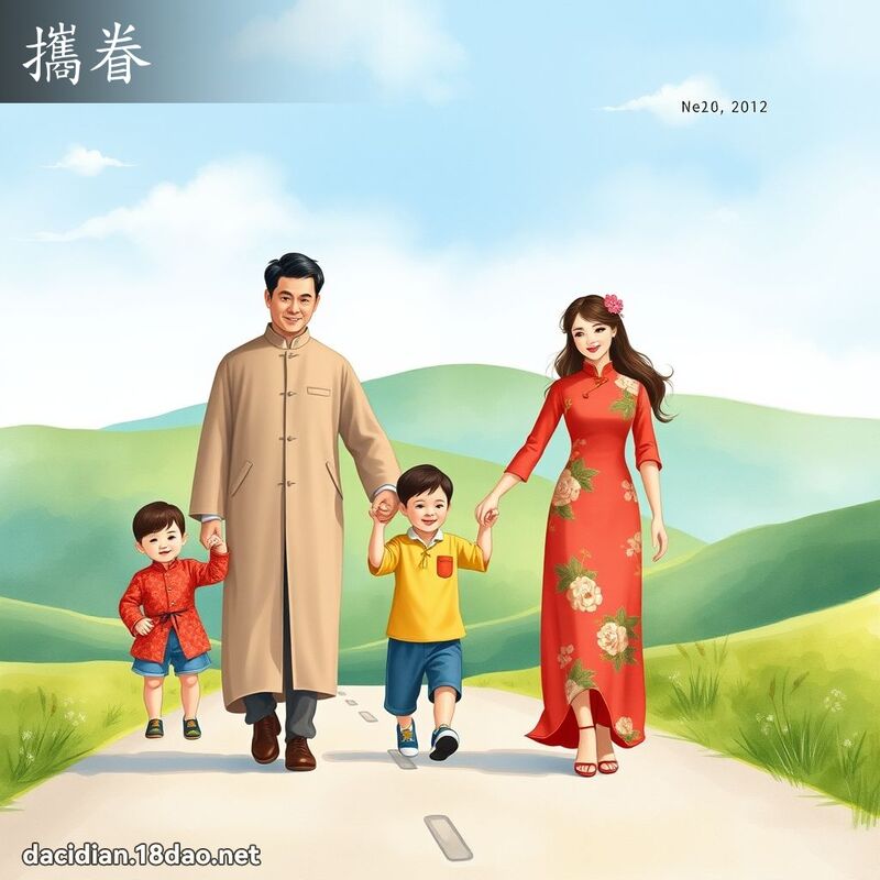 攜眷 - 國語大辭典配圖