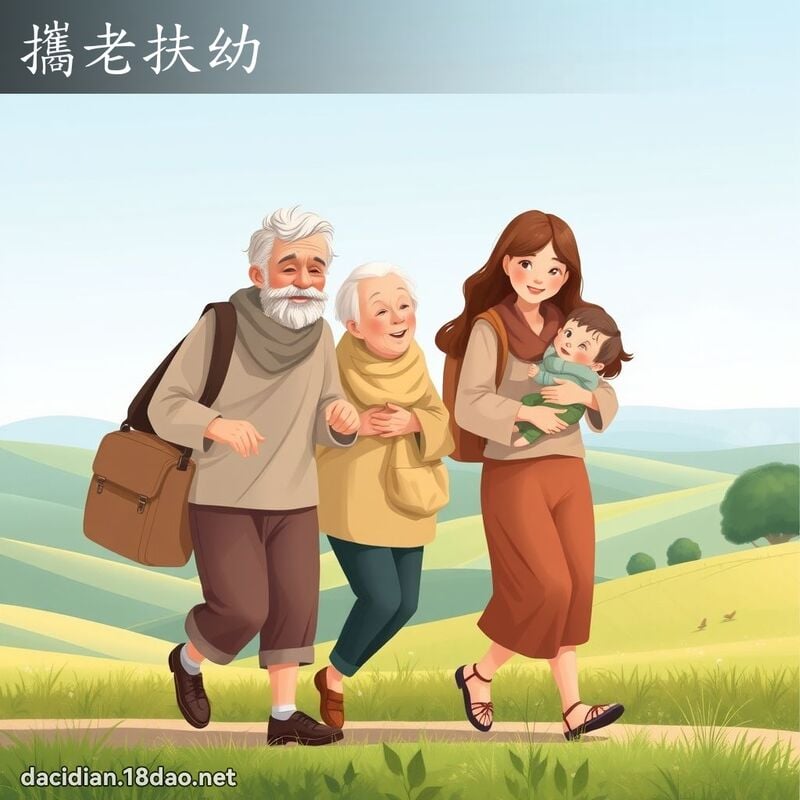 携老扶幼 - 国语大辞典配图