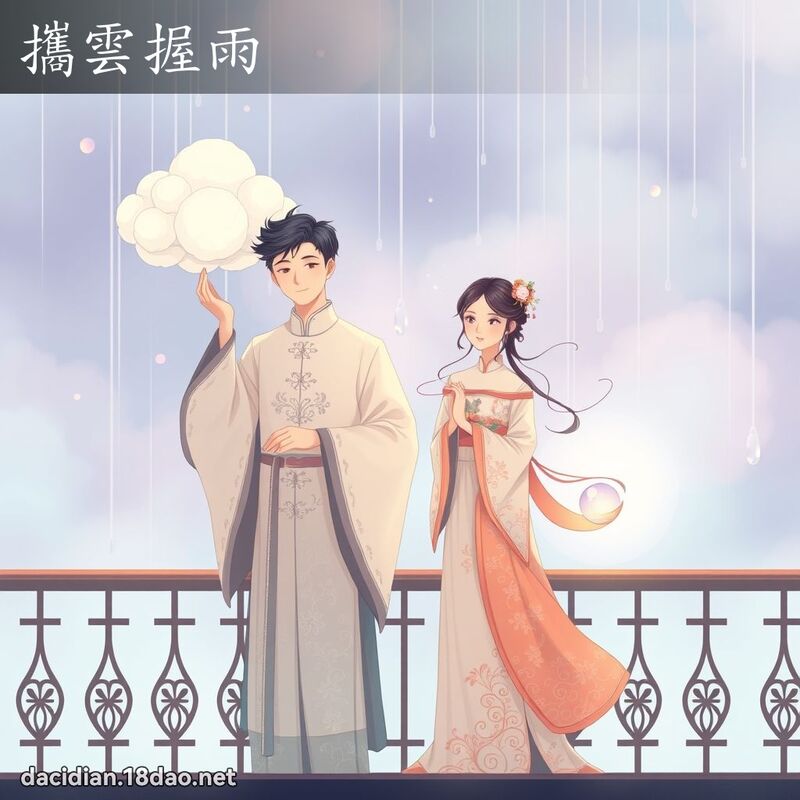 攜雲握雨 - 國語大辭典配圖