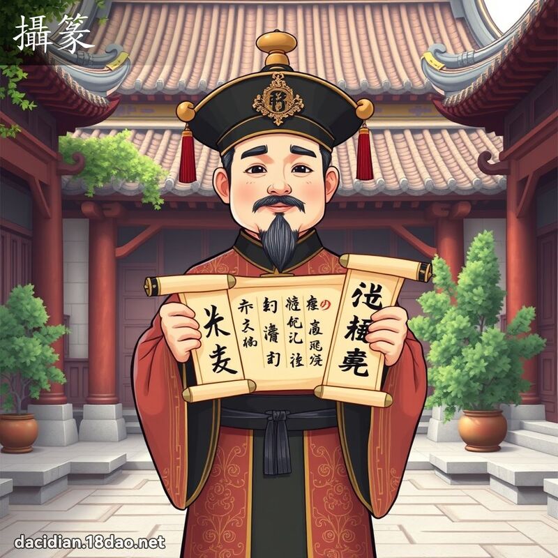 摄篆 - 国语大辞典配图